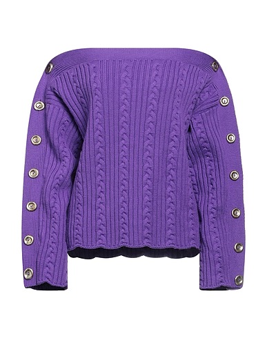 FEDERICO CINA Pullover Violett 100% Merinowolle