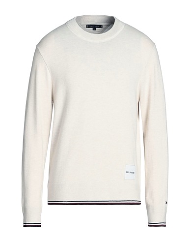 TOMMY HILFIGER Pullover Panna 70% Cotone, 22% Poliammide, 8% Seta