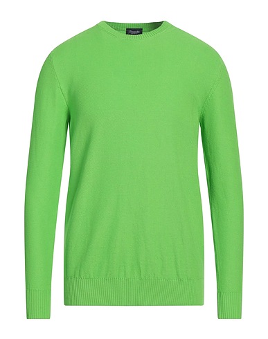 DRUMOHR Pullover Limettengrün 100% Baumwolle