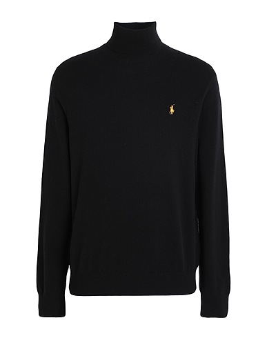 POLO RALPH LAUREN Rollkragenpullover Schwarz 100% Wolle