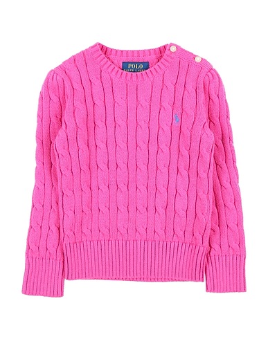 POLO RALPH LAUREN Sweater CABLE CN-SWEATER-PULLOVER
 Magenta 100% Cotton