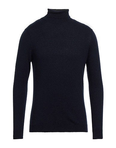 AT.P.CO Polo neck Navy blue 94% Cotton, 3% Wool, 3% Cashmere
