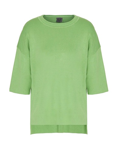 8 by YOOX Jumper KNIT OVERSIZED FIT SHORT SLEEVES CREW-NECK
 Green 73% Viscose, 27% Polyamide