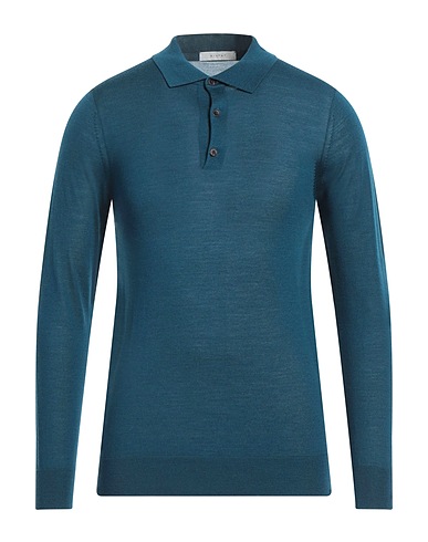 DIKTAT Pullover Verde petrolio 70% Lana Merino, 20% Seta, 10% Cachemire