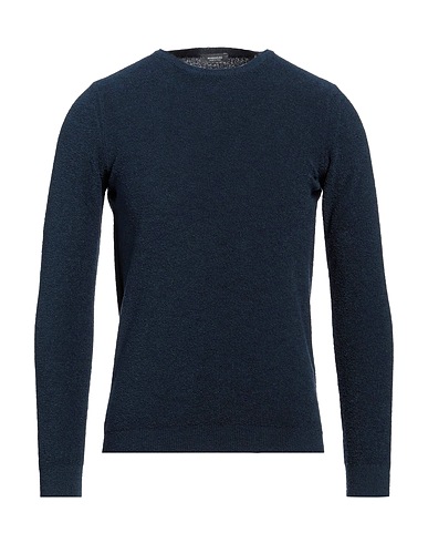 ROSSOPURO Pullover Blu notte 67% Cotone, 33% Poliammide