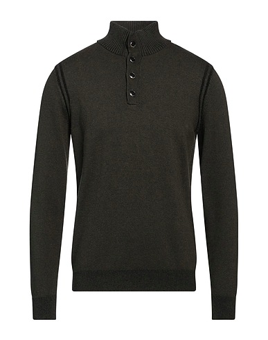 DIKTAT Turtleneck Military green 32% Cotton, 24% Viscose, 20% Merino Wool, 20% Recycled polyamide, 4% Cashmere