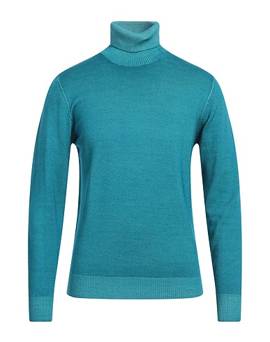 DIKTAT Polo neck Turquoise 100% Merino Wool