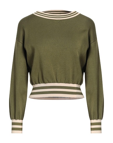 VICOLO Jumper Military green 70% Viscose, 30% Polyester