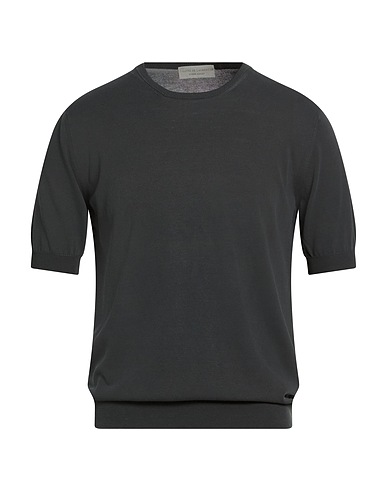 FILIPPO DE LAURENTIIS Свитер Тёмно-серый 100% Хлопок