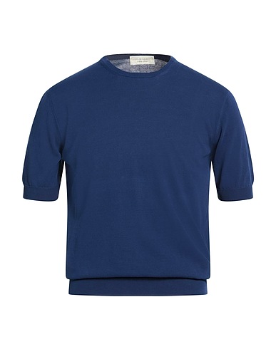 FILIPPO DE LAURENTIIS Jumper Navy blue 100% Cotton