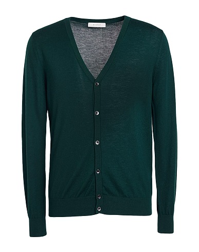 DIKTAT Cardigan Dark green 100% Merino Wool