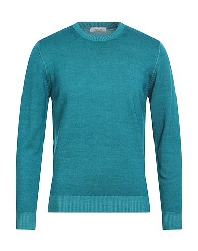 DIKTAT Pullover Turchese 100% Lana Merino
