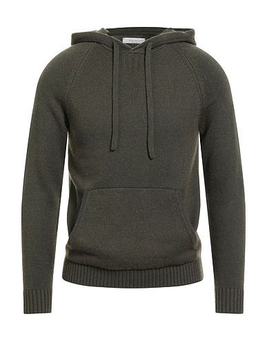 DIKTAT Pullover Verde militare 32% Cotone, 24% Viscosa, 20% Lana Merino, 20% Poliammide riciclato, 4% Cachemire