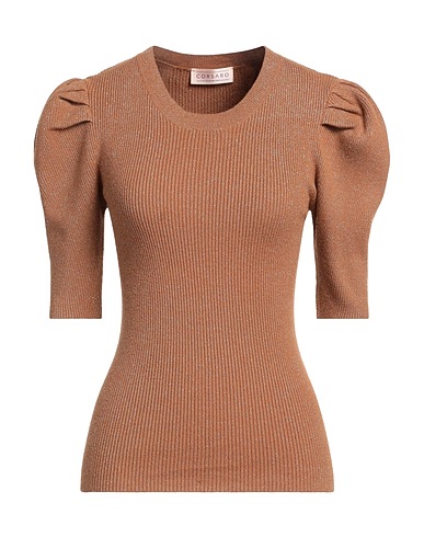 CORSARO Pullover Cammello 50% Viscosa, 28% Poliestere, 22% Nylon