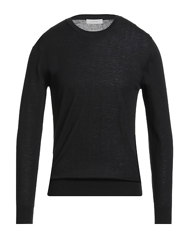 DIKTAT Pullover Nero 100% Lana Merino