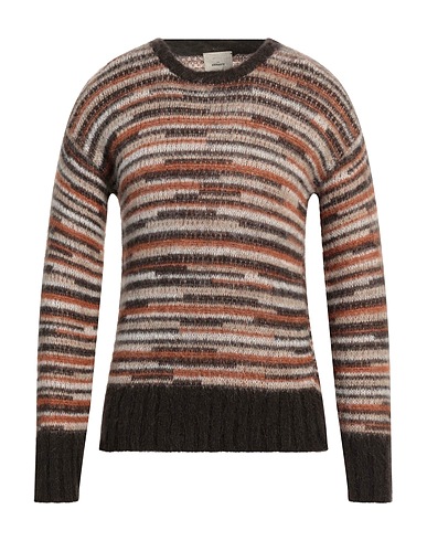 THE AMHANTE Pullover Marrone 46% Acrilico, 26% Poliammide, 14% Lana, 14% Lana mohair