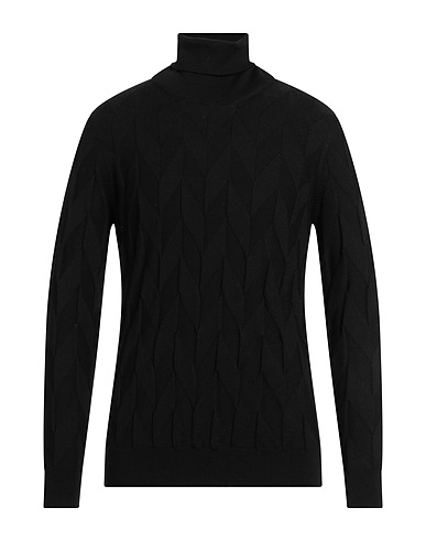 MASQ Polo neck Black 100% Merino Wool