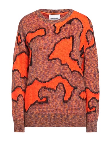 BRAND UNIQUE Sweater Orange 66% Acrylic, 19% Polyamide, 15% Mohair wool