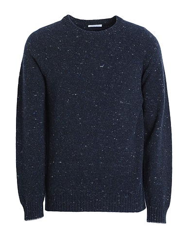 SIMON GRAY. Pullover Blu notte 68% Lana, 29% Cachemire, 3% Poliammide