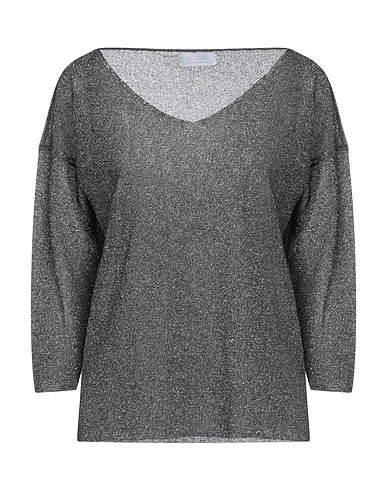 BE YOU by GERALDINE ALASIO Jumper Black 70% Viscose, 16% Polyamide, 14% Polyester