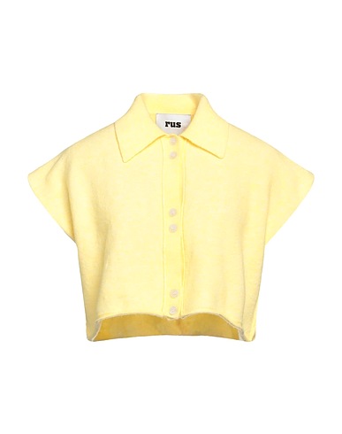 RUS Sleeveless sweater Yellow 56% Merino Wool, 42% Polyamide, 2% Elastane