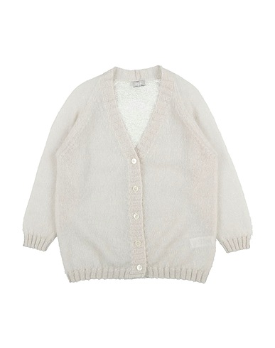 IL GUFO Cardigan Cream 50% Mohair wool, 32% Polyamide, 18% Wool