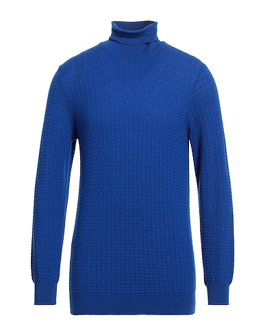 ROSSOPURO Polo neck Bright blue 100% Wool