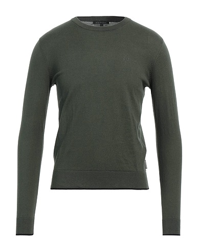 ARMANI EXCHANGE Sweater Military green 95% Cotton, 5% Cashmere, Elastane