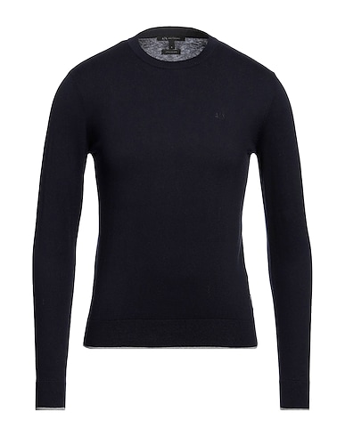 ARMANI EXCHANGE Pullover Blu navy 95% Cotone, 5% Cachemire, Elastan
