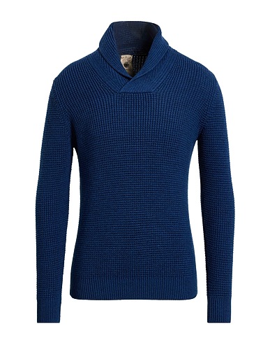 H953 Pullover Blu navy 100% Lana Merino