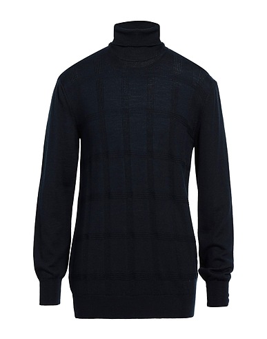 OUT/FIT Polo neck Midnight blue 50% Acrylic, 50% Wool