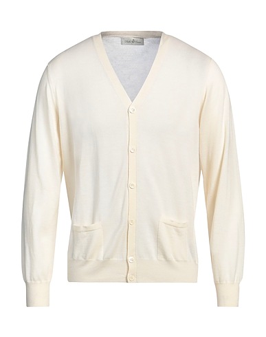 DELLA CIANA Cardigan Ivory 100% Merino Wool