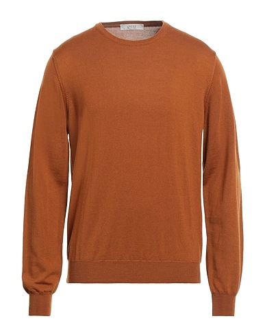 VNECK Sweater Tan 100% Merino Wool