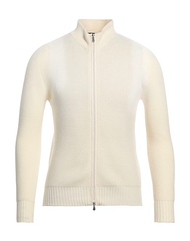 GRAN SASSO Cardigan LUXURY Ivory 100% Virgin Wool