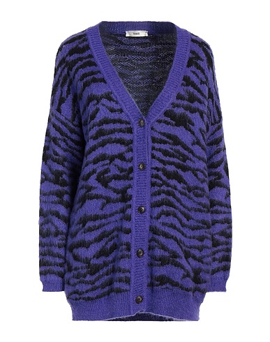 SUOLI Cardigan Viola 35% Fibre sintetiche, 25% Poliammide, 20% Lana, 15% Viscosa, 5% Cachemire