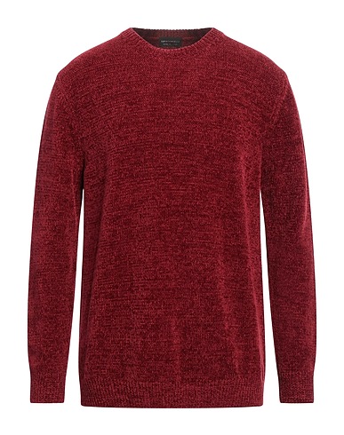 LUCA BERTELLI Jumper Burgundy 55% Acrylic, 45% Viscose
