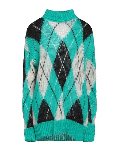 .TESSA Polo neck Emerald green 50% Mohair wool, 30% Polyamide, 20% Wool
