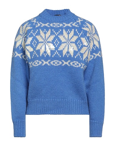 .TESSA Pullover Azurblau 40% Mohairwolle, 40% Wolle, 20% Polyester