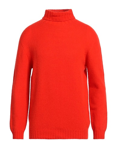 ARAGONA Polo neck Tomato red 85% Wool, 15% Cashmere