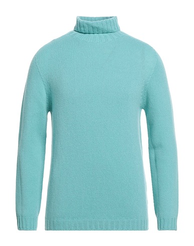 ARAGONA Turtleneck Turquoise 85% Wool, 15% Cashmere