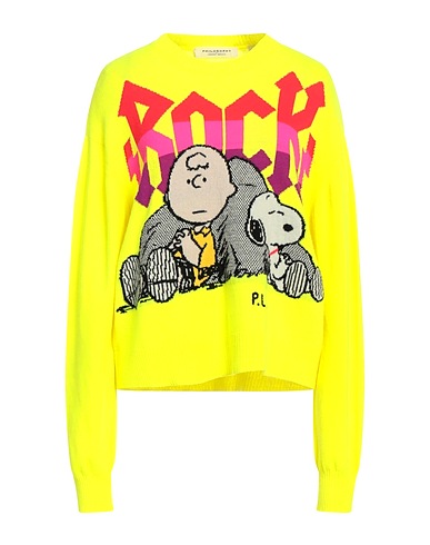 PHILOSOPHY di LORENZO SERAFINI Pullover X PEANUTS Giallo 70% Lana Vergine, 30% Cachemire