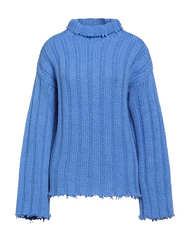 .TESSA Polo neck Azure 40% Mohair wool, 40% Wool, 20% Polyester
