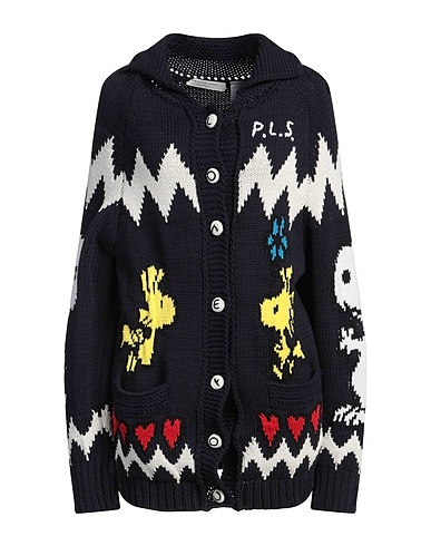 PHILOSOPHY di LORENZO SERAFINI カーディガン ミッドナイトブルー コットン 74% / ナイロン 26%