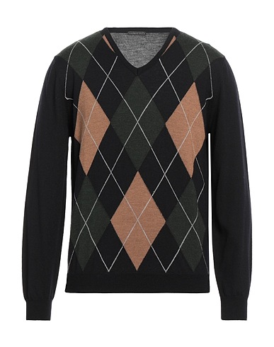 THOMAS REED Jumper Dark green 100% Merino Wool