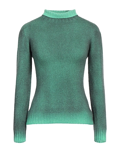 ARAGONA Turtleneck Green 85% Wool, 15% Cashmere