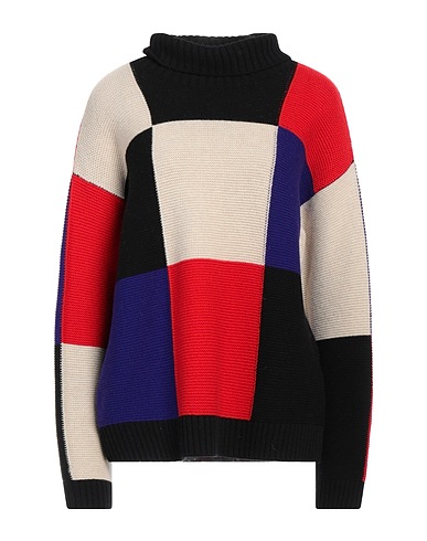 JUCCA Μπλούζα ζιβάγκο Μαύρο 100% Παρθένο μαλλί