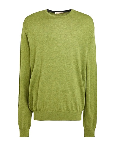 CASHMERE COMPANY Sweater Sage green 40% Wool, 30% Cashmere, 15% Silk, 15% Nylon
