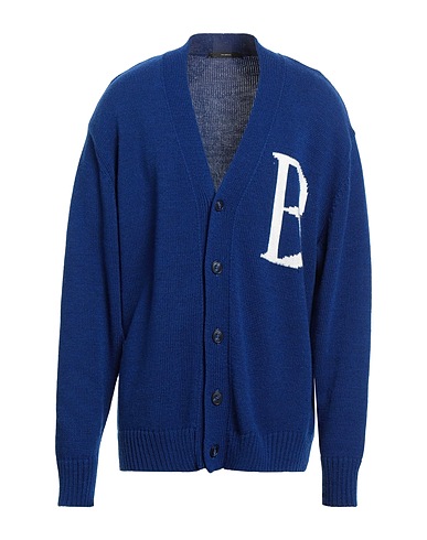 I'M BRIAN Cardigan Blue 70% Acrylic, 30% Wool