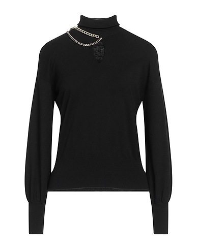 LIU •JO Polo neck BETTER Black 62% Viscose, 38% Polyester
