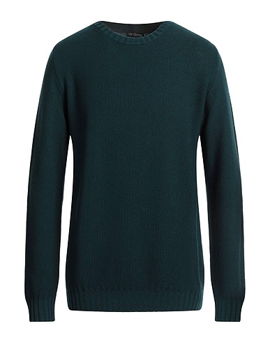 KEN BARRELL Pullover Verde scuro 100% Lana Merino